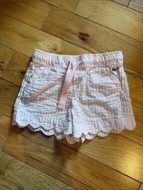 Vineyard Vines Pink Scallop-Hem Girls' Shorts